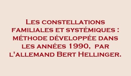 les constellations familiales développées par bert hellinger