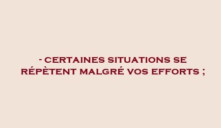 situations récurrentes