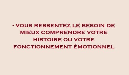 comprendre votre histoire