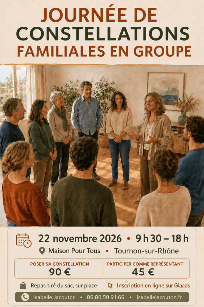 participez à cette nouvelle journée de constellations familiales le 22 11 2026