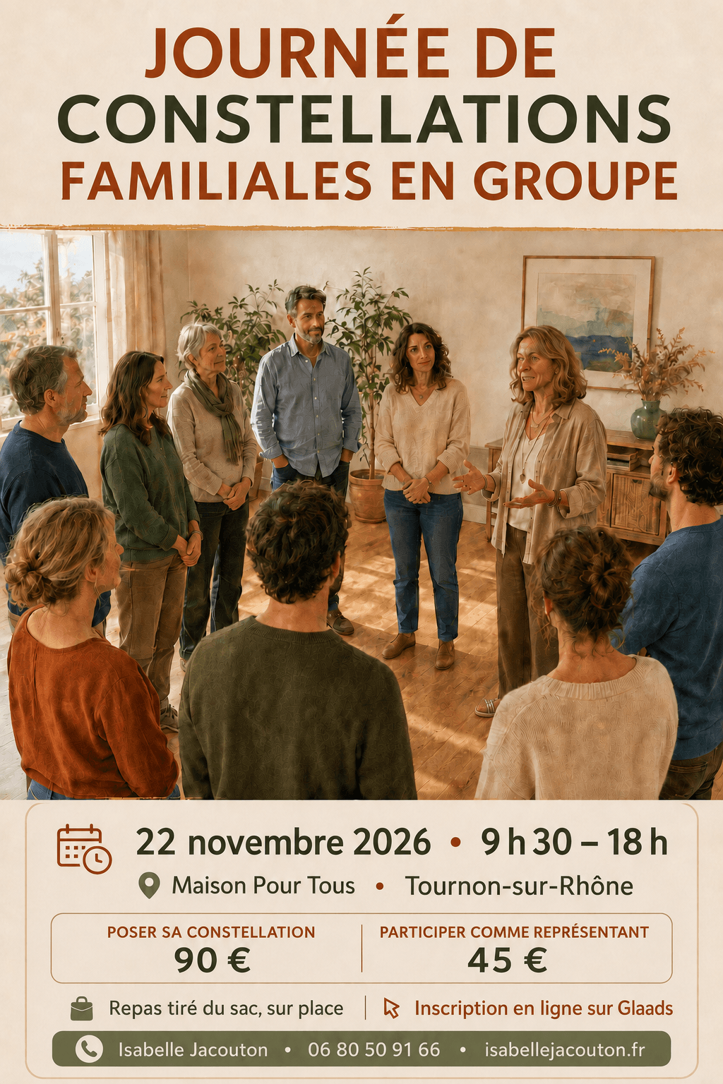 participez à cette nouvelle journée de constellations familiales le 22 11 2026
